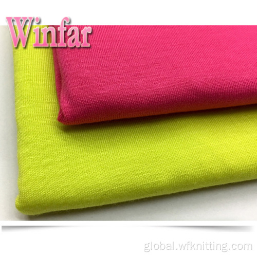 Recycled Polyester Fabric Single Jersey Solid Dye Polyester Spandex Knit Fabric Supplier